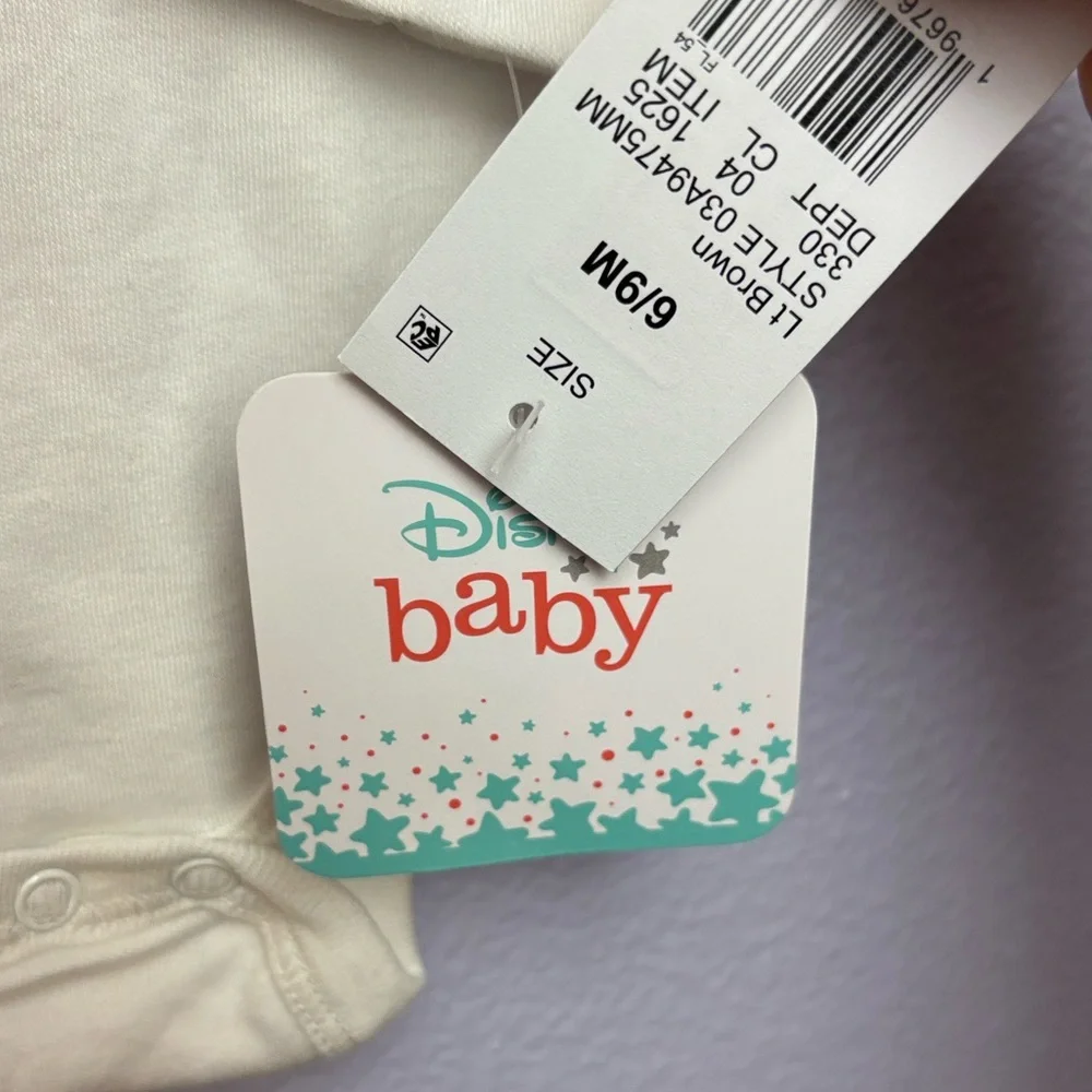 Mickey Mouse Disney Overalls Subtle Branding White Onesie Mickey Graphic Feature